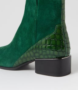 DONALDSY DJ EMERALD EMERALD CROC SUEDE PATENT