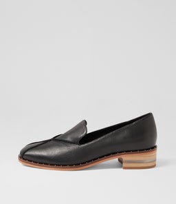 FLEETA DJ BLACK NATURAL HEEL LEATHER