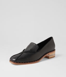 FLEETA DJ BLACK NATURAL HEEL LEATHER