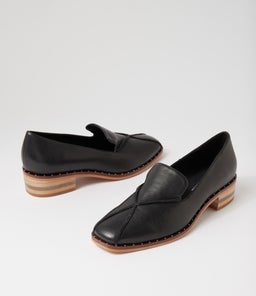 FLEETA DJ BLACK NATURAL HEEL LEATHER