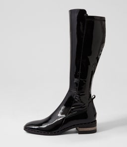FOLMY DJ BLACK BLACK PATENT STRETCH PATENT PU