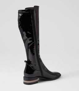 FOLMY DJ BLACK BLACK PATENT STRETCH PATENT PU