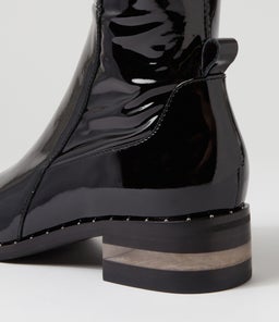 FOLMY DJ BLACK BLACK PATENT STRETCH PATENT PU