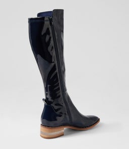 FOLMY DJ NAVY NAVY PATENT STRETCH PATENT PU