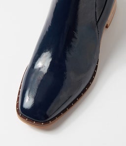 FOLMY DJ NAVY NAVY PATENT STRETCH PATENT PU