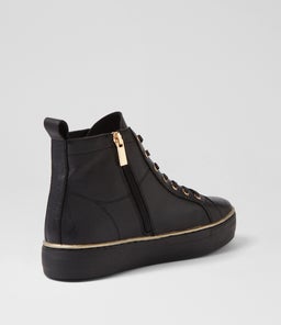 FISSIO DJ BLACK BLACK SOLE LEATHER