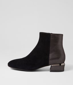 GARYIE DJ BLACK BLACK SHIMMER SUEDE LEATHER