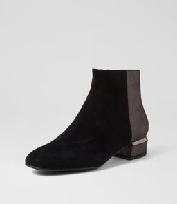 GARYIE DJ BLACK BLACK SHIMMER SUEDE LEATHER