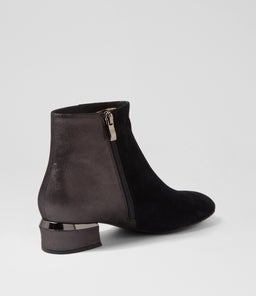 GARYIE DJ BLACK BLACK SHIMMER SUEDE LEATHER