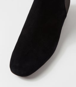 GARYIE DJ BLACK BLACK SHIMMER SUEDE LEATHER