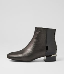 GARYIE DJ BLACK SHIMMER BLACK LEATHER PATENT