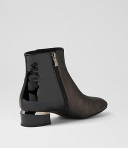GARYIE DJ BLACK SHIMMER BLACK LEATHER PATENT