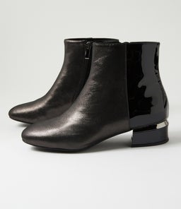 GARYIE DJ BLACK SHIMMER BLACK LEATHER PATENT