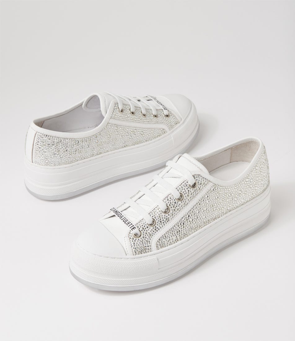 Kiver Leather Mesh Sneakers (Black-Silver Jewels) main image 0