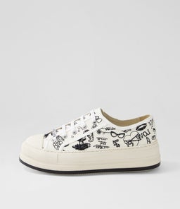 GENESISS DJ OFF WHITE&BLACK PRINT FABRIC