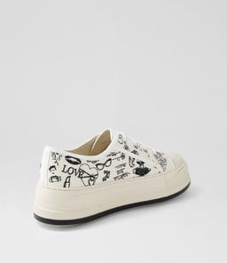 GENESISS DJ OFF WHITE&BLACK PRINT FABRIC
