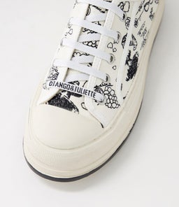 GENESISS DJ OFF WHITE&BLACK PRINT FABRIC