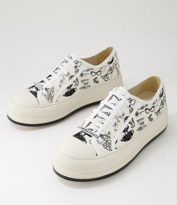GENESISS DJ OFF WHITE&BLACK PRINT FABRIC