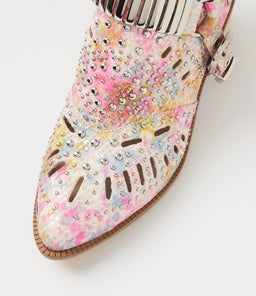 HASP DJ SILVER&PINK PRINT LEATHER