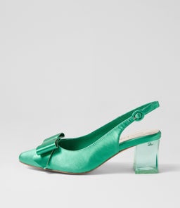 HENSLEY DJ EMERALD SATIN LEATHER