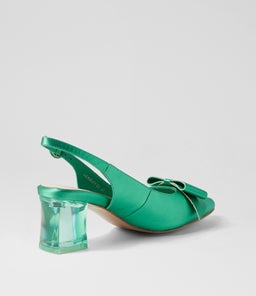 HENSLEY DJ EMERALD SATIN LEATHER