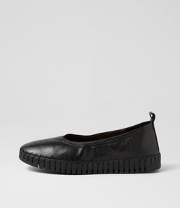 HEATON DJ BLACK BLACK SOLE LEATHER