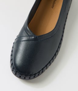 HEATON DJ NAVY NAVY SOLE LEATHER