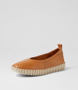 HEATON DJ DK TAN ALMOND SOLE LEATHER