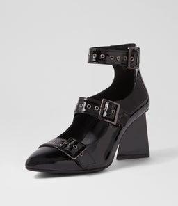 HANANN DJ BLACK PATENT LEATHER