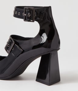 HANANN DJ BLACK PATENT LEATHER