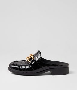 ILSE DJ BLACK CROC LEATHER