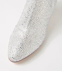 JELANIE DJ SILVER SHIMMER LEATHER JEWELS