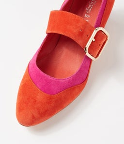 JAPAS DJ ORANGE FUCHSIA SUEDE SUEDE