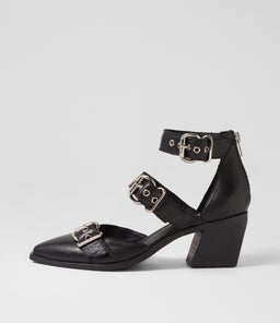 JEKELL DJ BLACK BLACK HEEL LEATHER