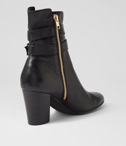 LUTSK DJ BLACK BLACK HEEL LEATHER