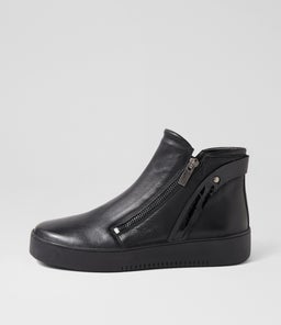 LASTE DJ BLACK BLACK LEATHER PATENT