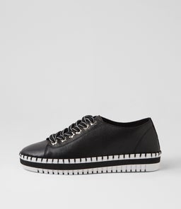 MAHINA DJ BLACK WHITE SOLE LEATHER