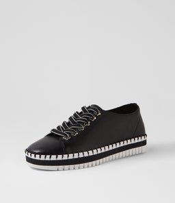 MAHINA DJ BLACK WHITE SOLE LEATHER