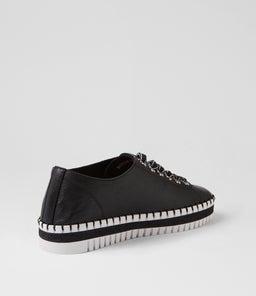 MAHINA DJ BLACK WHITE SOLE LEATHER