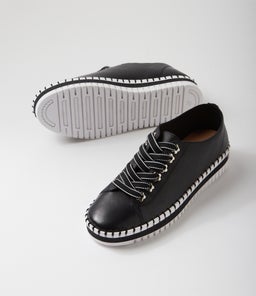 MAHINA DJ BLACK WHITE SOLE LEATHER