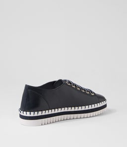 MAHINA DJ NAVY WHITE SOLE LEATHER