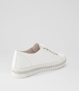 MAHINA DJ WHITE WHITE SOLE LEATHER