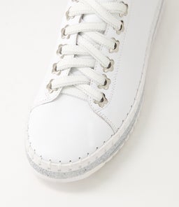 MAHINA DJ WHITE WHITE SOLE LEATHER
