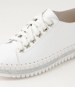 MAHINA DJ WHITE WHITE SOLE LEATHER