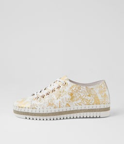 MAHINA DJ WHITE&GOLD LEATHER