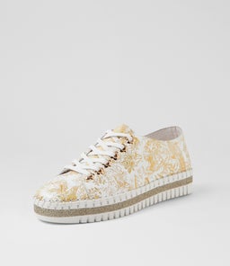 MAHINA DJ WHITE&GOLD LEATHER