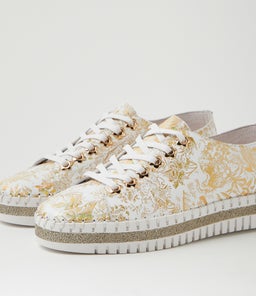 MAHINA DJ WHITE&GOLD LEATHER