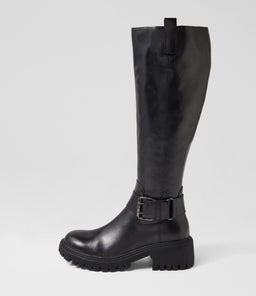 QUELSE DJ BLACK LEATHER