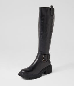 QUELSE DJ BLACK LEATHER