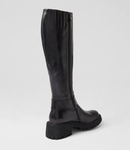 QUELSE DJ BLACK LEATHER